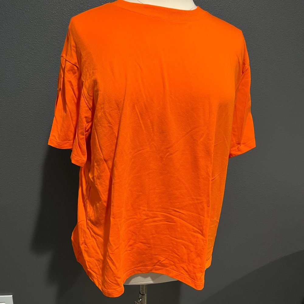 Vibrant orange tee, 1X
